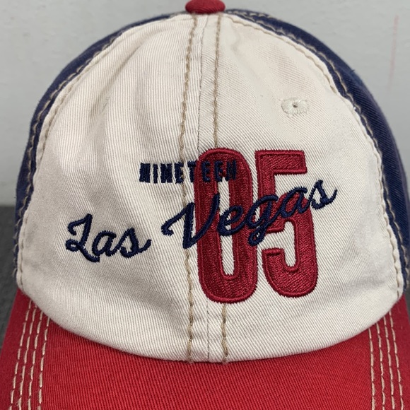 Las Vegas 1905 Baseball Hat Unisex Adjustable Red White Blue Strapback ACE - Picture 3 of 14